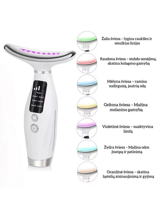 Veidą modeliuojantis LED masažuoklis "Emisi"