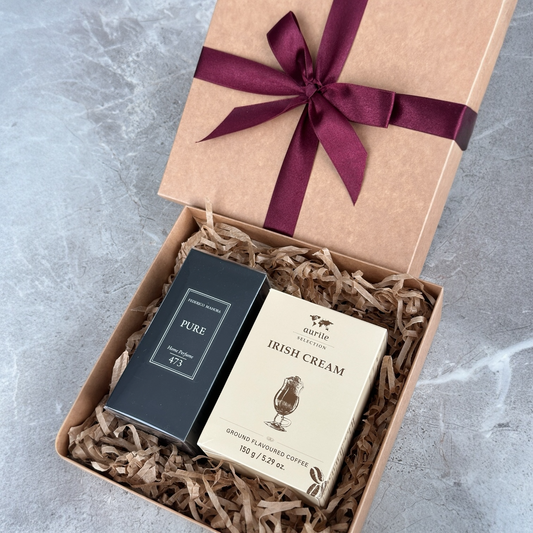 Dovanų rinkinys: Purškiamas patalpų kvapas + kava (Irish Cream)