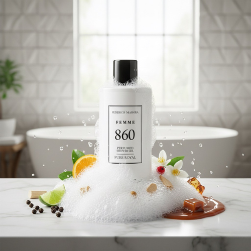 Dovanų rinkinys: 860 kvapo prausimosi gelis + 860 kūno balzamas