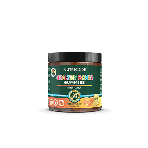 NUTRICODE Healthy Bones vitaminai guminukai vaikams – kaulams, dantims ir imunitetui (be pridėtinio cukraus)