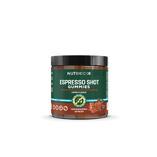 NUTRICODE Espresso Shot vitaminai guminukai – energijai ir savijautai (be pridėtinio cukraus)