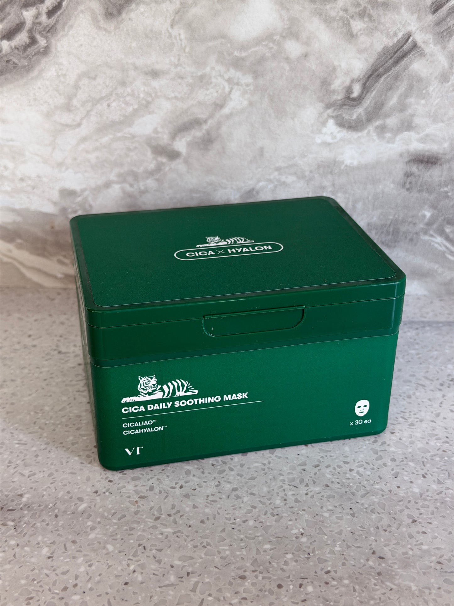 VT Cosmetics Cica Daily Soothing Mask raminamųjų lakštinių veido kaukių rinkinys, 30 vnt.