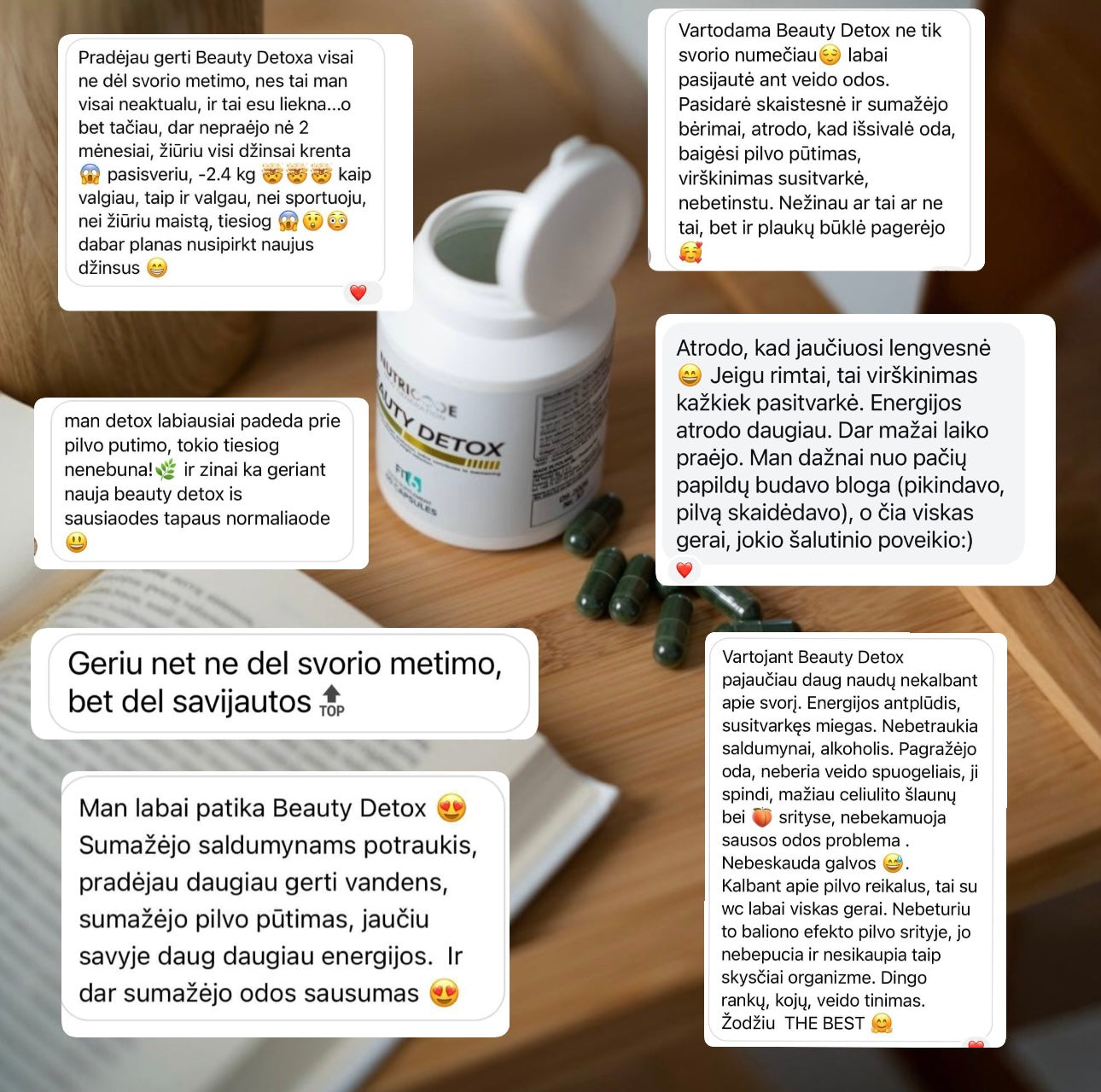 NUTRICODE Beauty Detox spirulina & kolagenas – oda, energija, detoksikacija