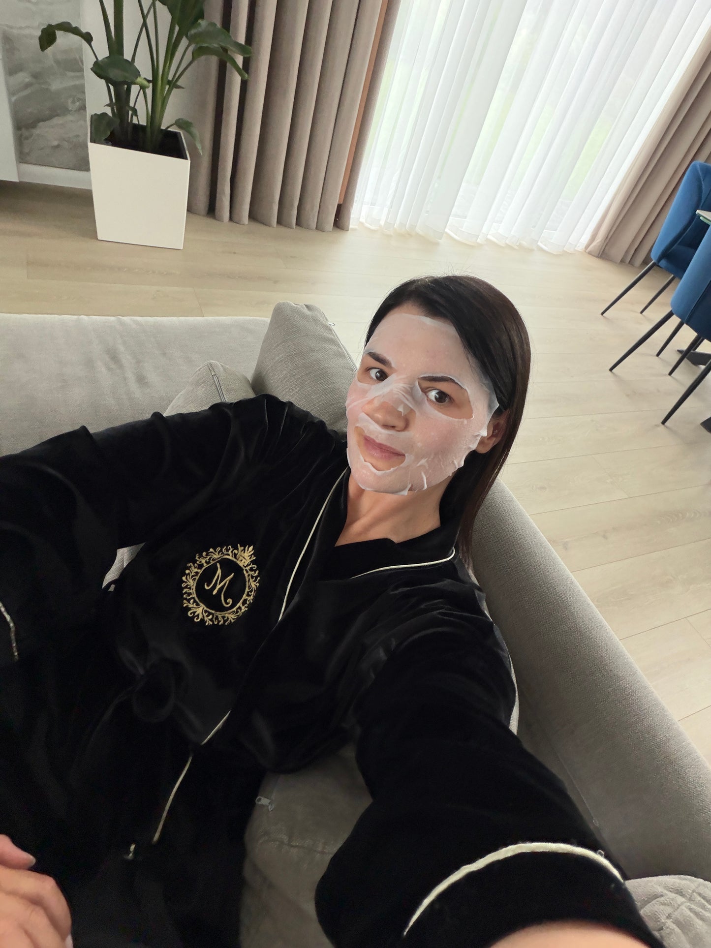 Mary & May Hyaluronic Panthenol Hydra Mask – drėkinančios lakštinės veido kaukės, 30 vnt.