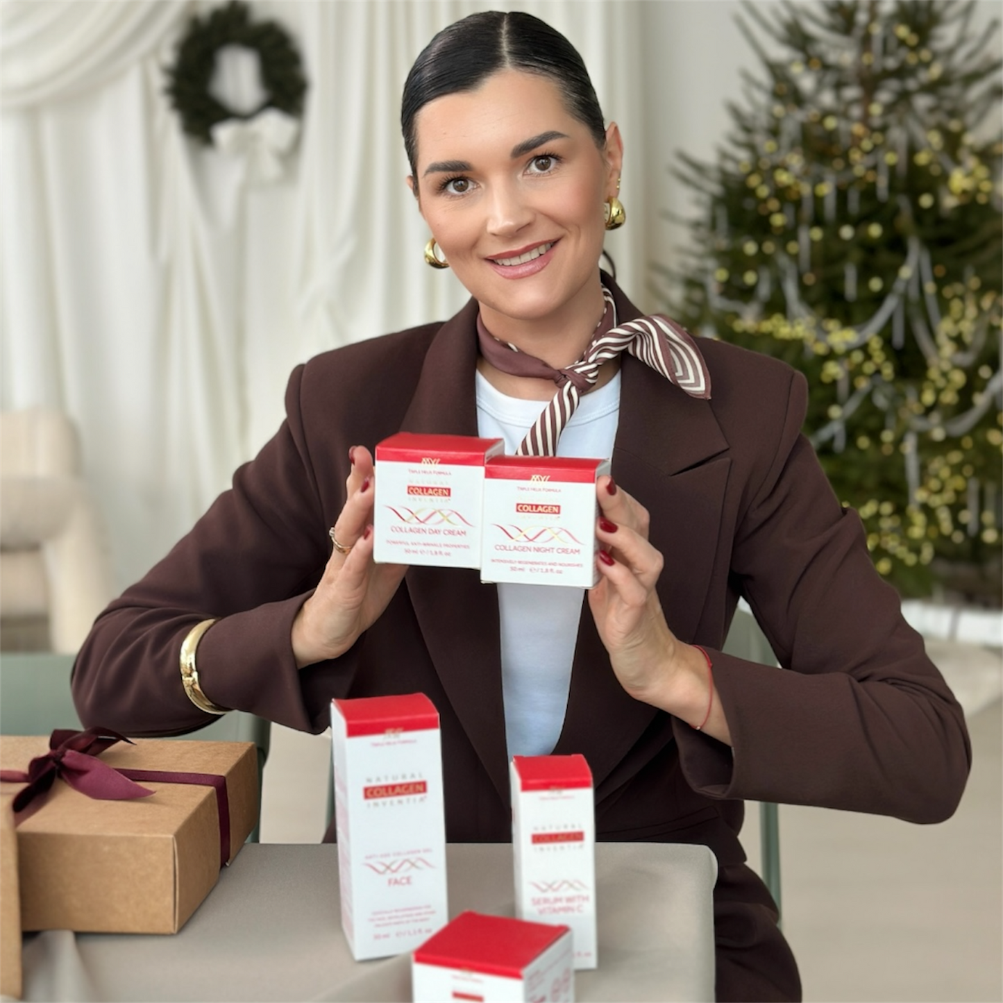 INVENTIA Dieninis natūralaus jūrinio kolageno veido kremas 50ml