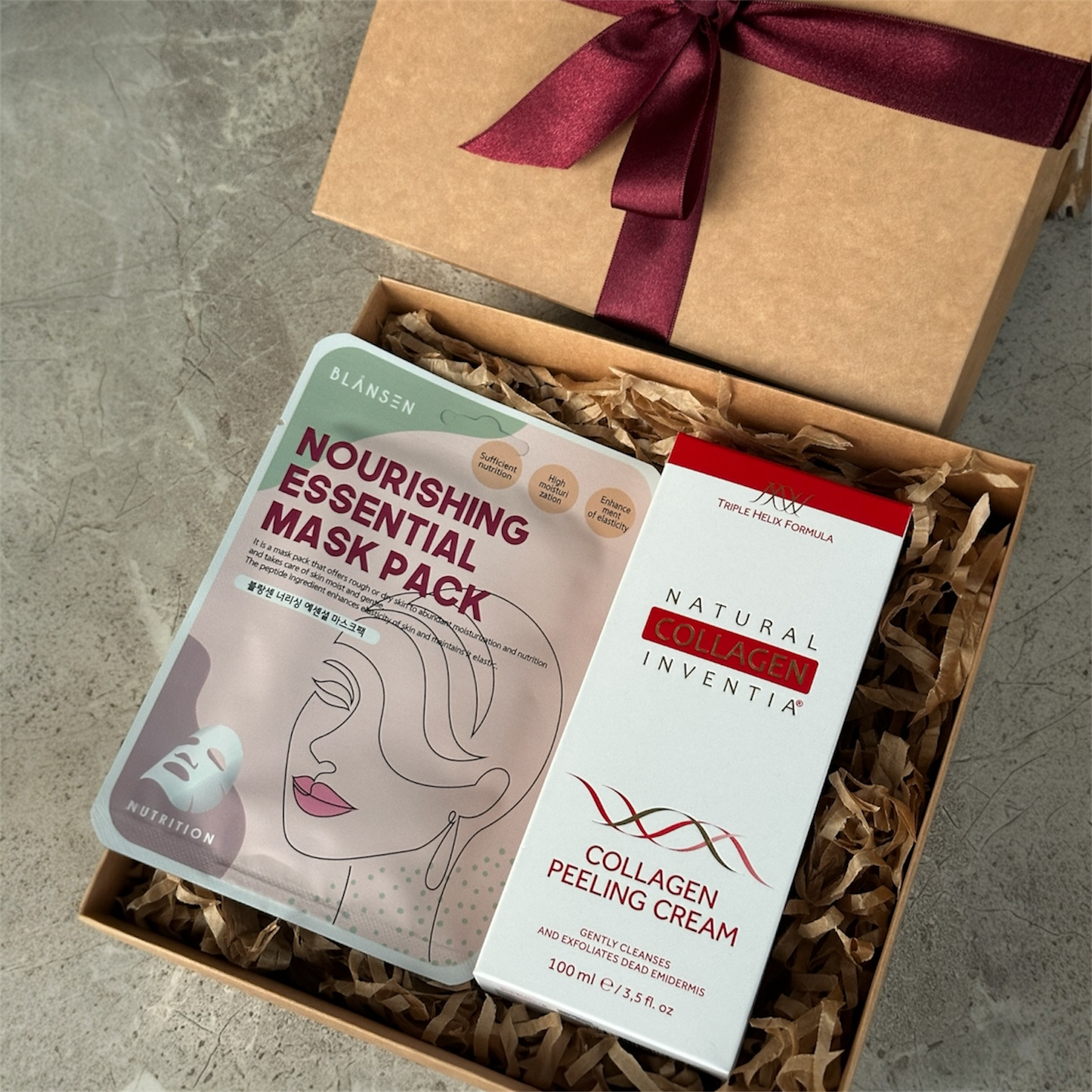 INVENTIA natūralaus kolageno kreminis veido šveitiklis 100 ml