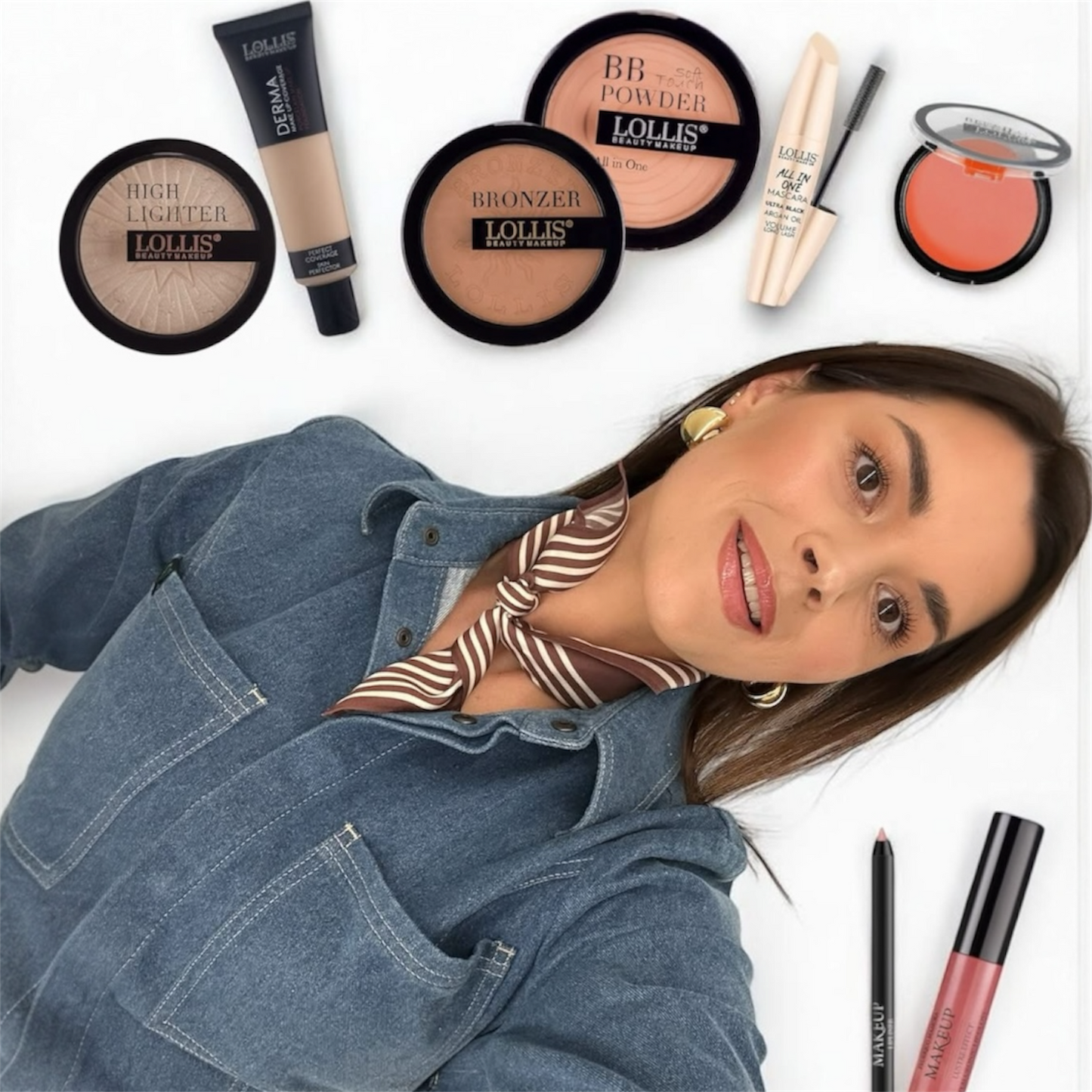 LOLLIS Švytėjimo makiažui suteikianti priemonė highlighteris H01