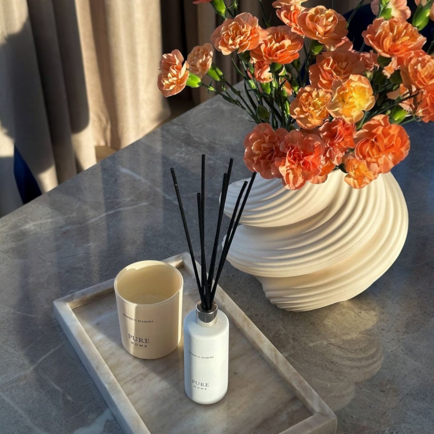 Aliejinis namų kvapas 33 su lazdelėmis HOME RITUAL baltas 100 ml