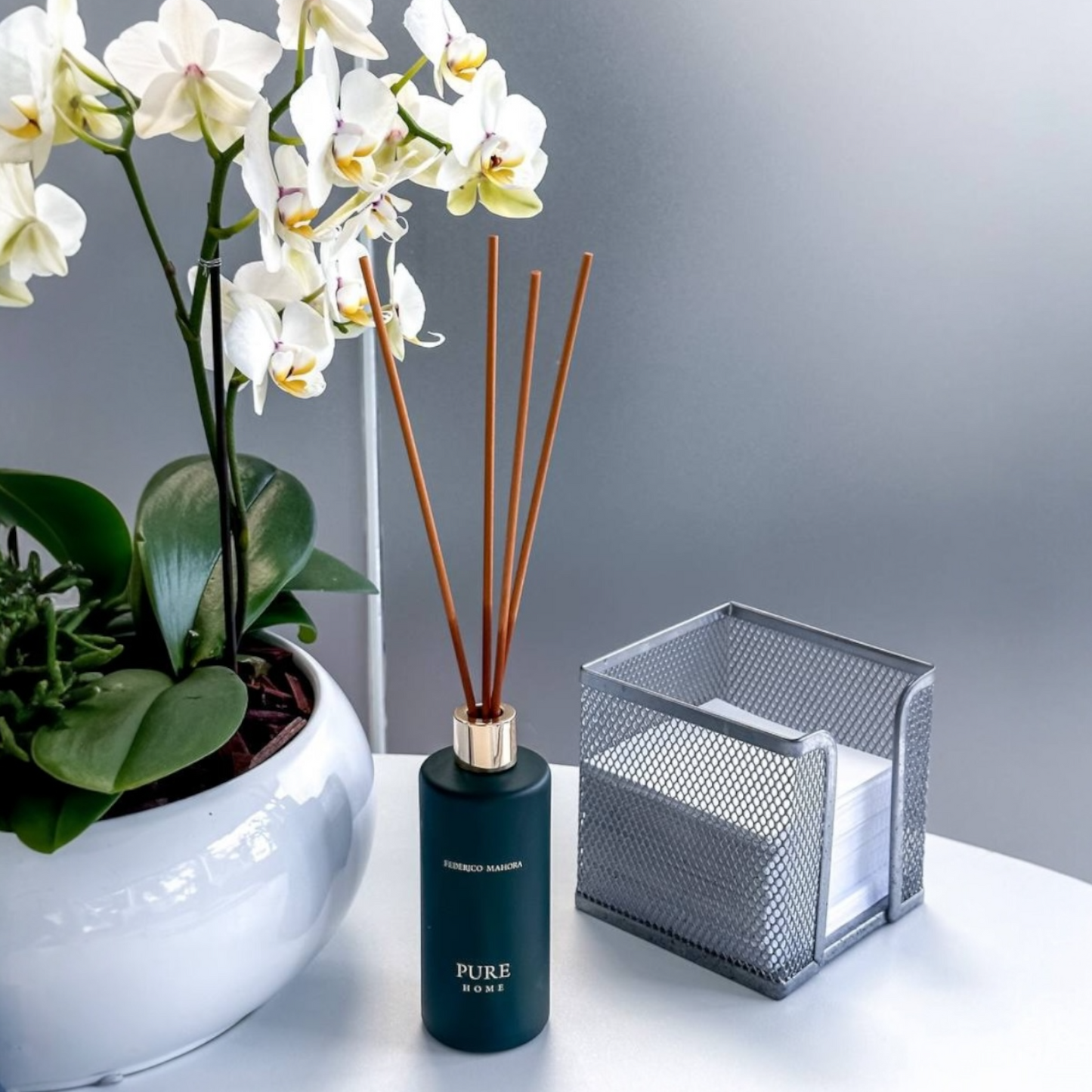 Aliejinis namų kvapas 910 su lazdelėmis HOME RITUAL žalias 100 ml