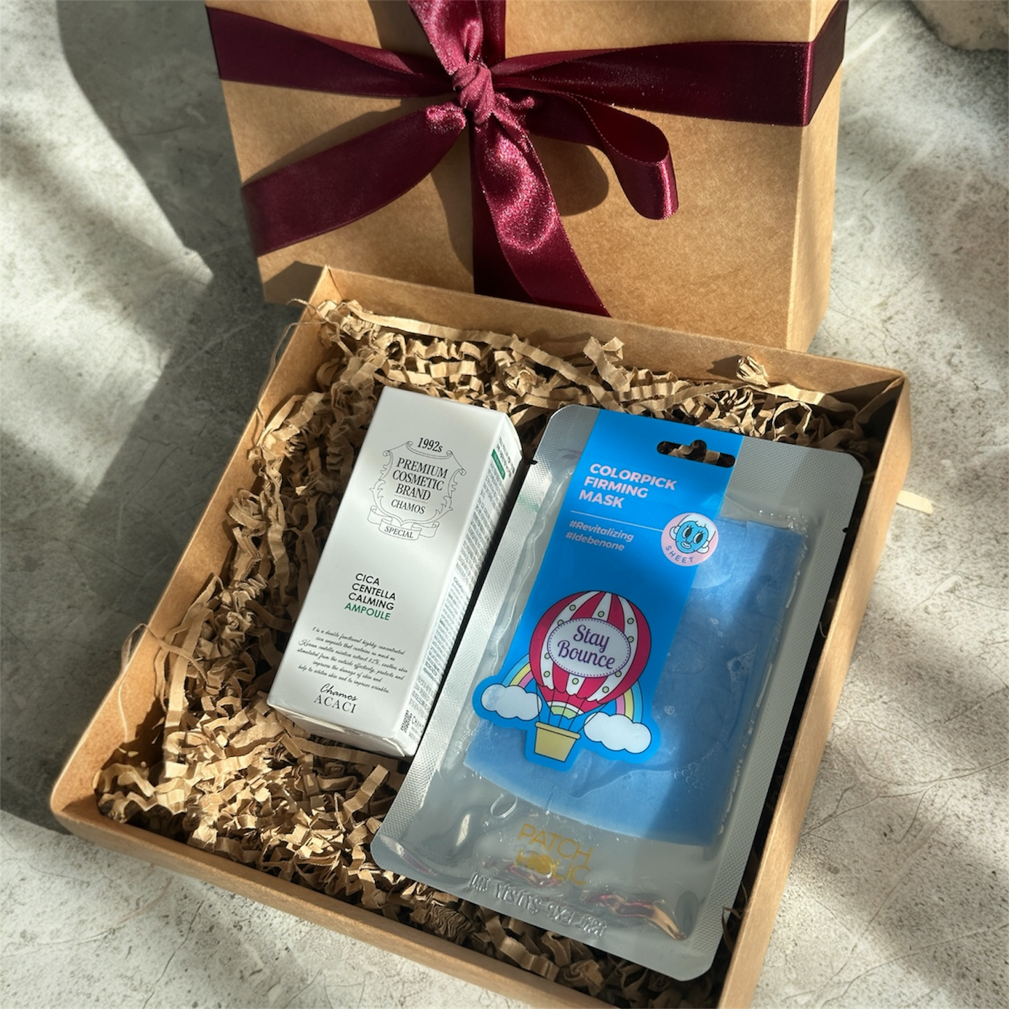 Dovanų rinkinys: CICA CENTELLA raminantis ir atkuriantis serumas - ampulė + jūrinis kolagenas Collagen Booster