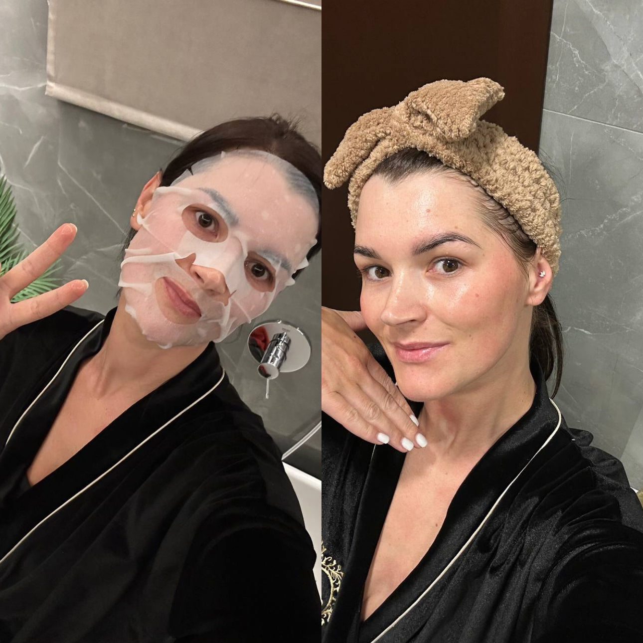 3 skirtingų korejietiškų lakštinių veido kaukių rinkinys