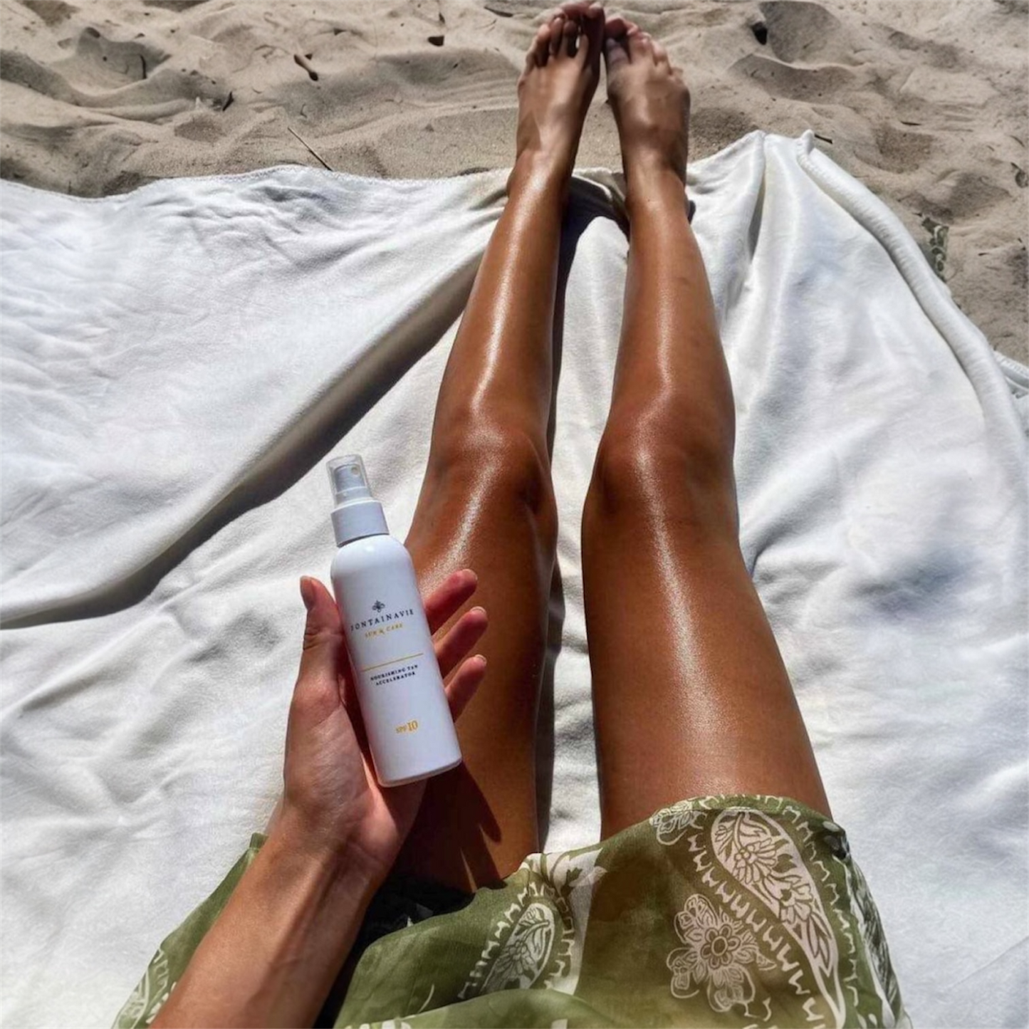 Maitinamoji įdegį skatinanti priemonė SPF10 3in1