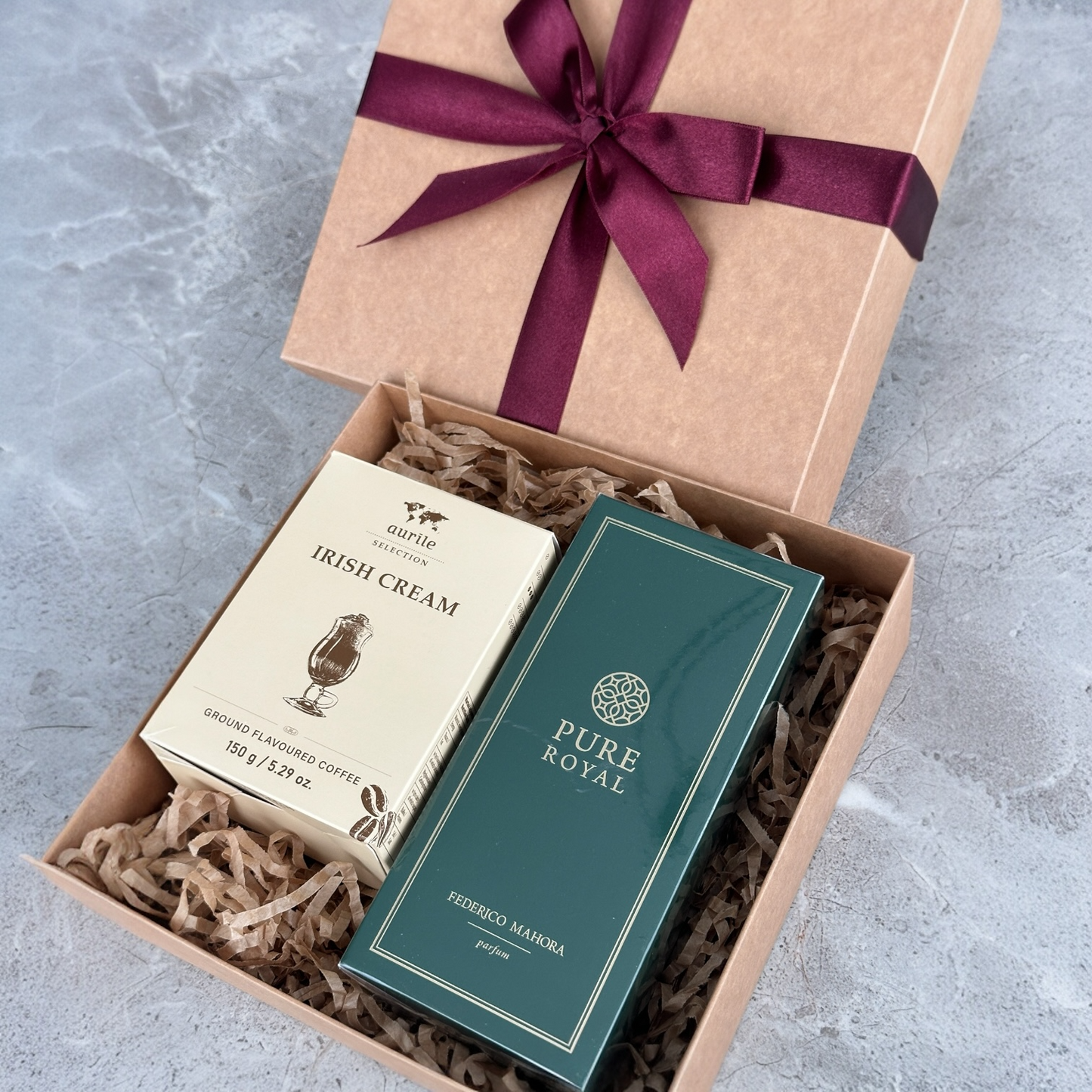 Dovanų rinkinys: Pure Royal kvepalai + kava (Irish Cream)
