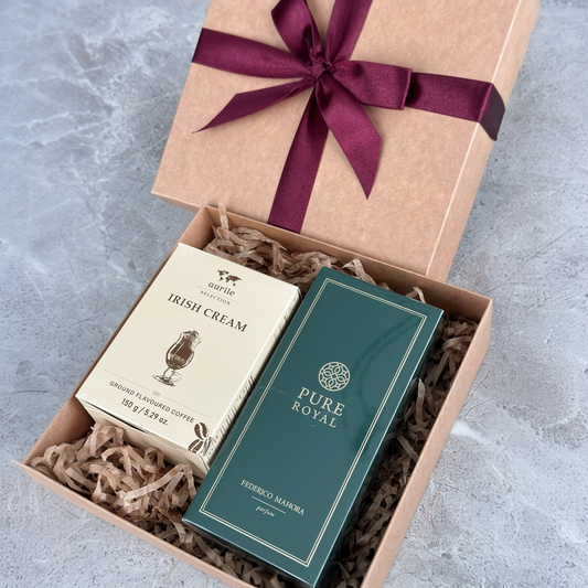Dovanų rinkinys: Pure Royal kvepalai + kava (Irish Cream)