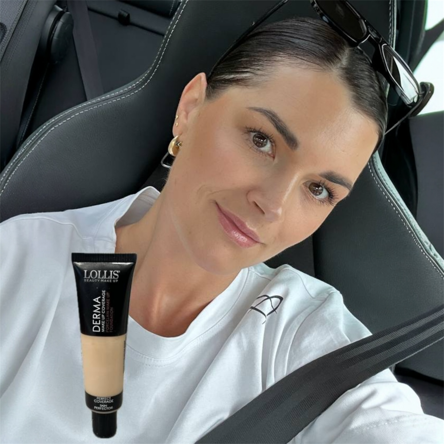 LOLLIS DERMA šilkinis maskuojantis makiažo pagrindas 002 atspalvis
