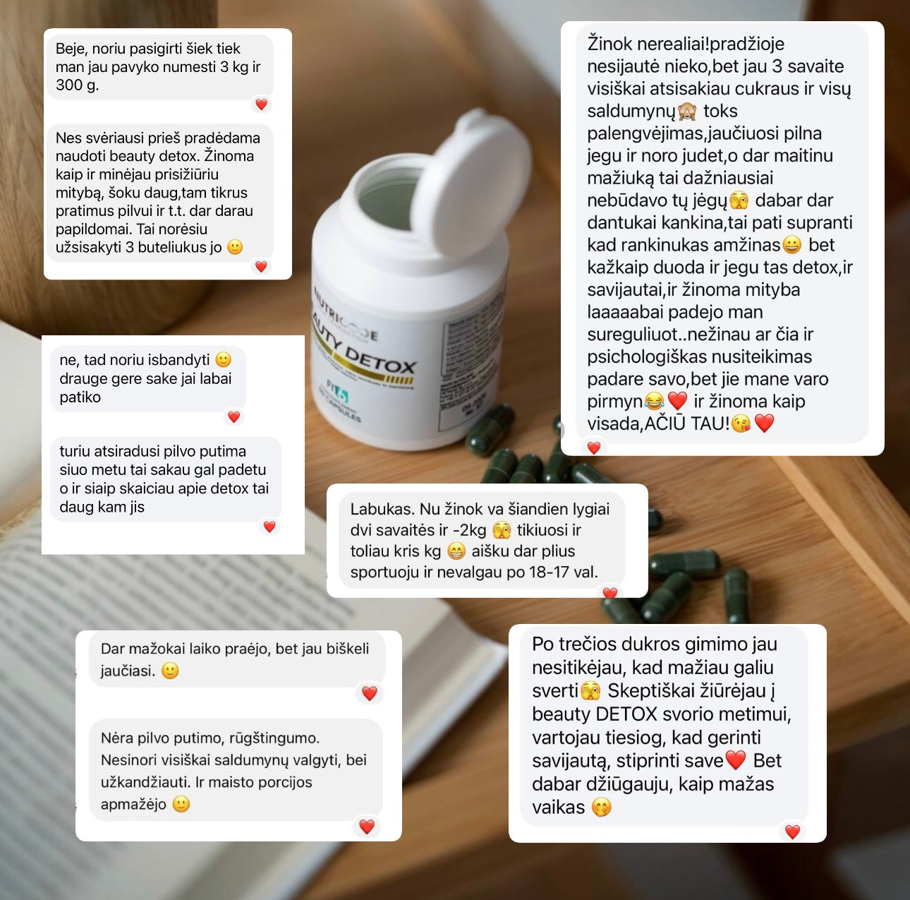 NUTRICODE Beauty Detox spirulina & kolagenas – oda, energija, detoksikacija