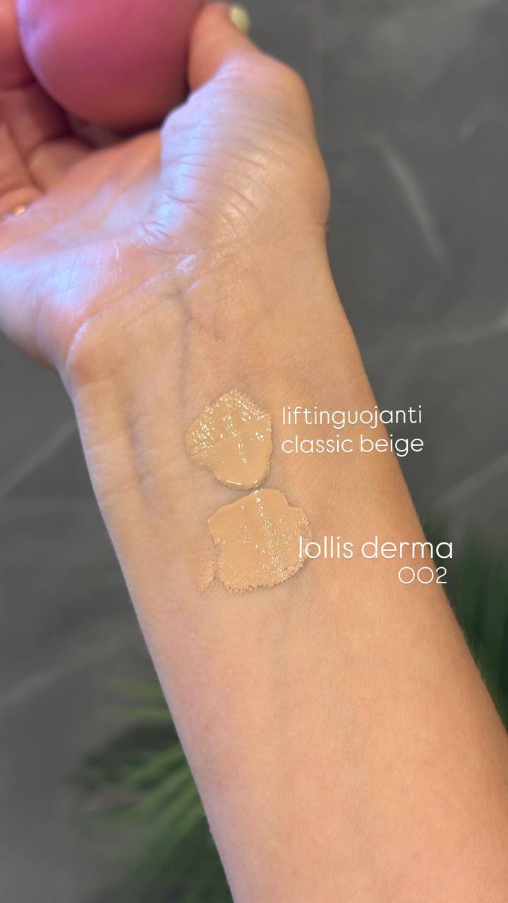 LOLLIS DERMA šilkinis maskuojantis makiažo pagrindas 002 atspalvis