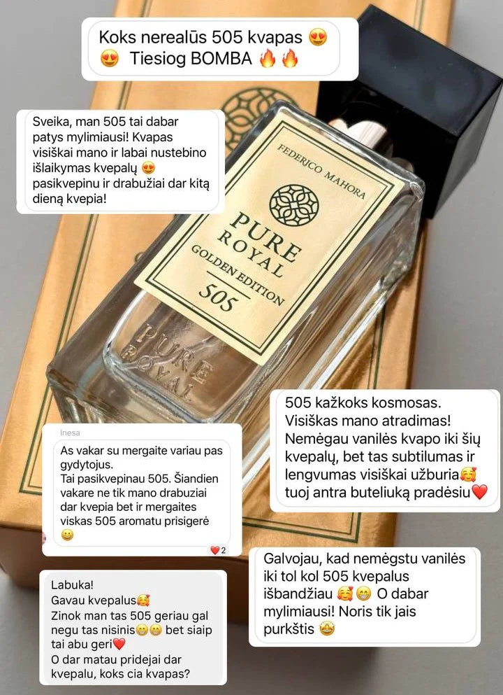 PURE ROYAL kvepalai 505 - unisex 50ml GOLDEN EDITION