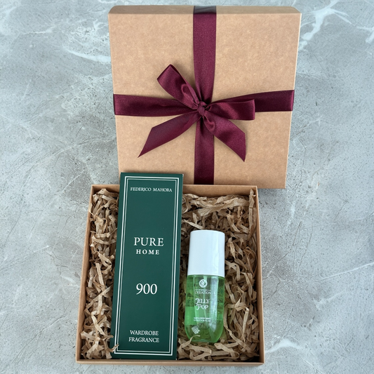 Dovanų rinkinys: Kvapni kūno ir plaukų dulksna + spintos kvapas