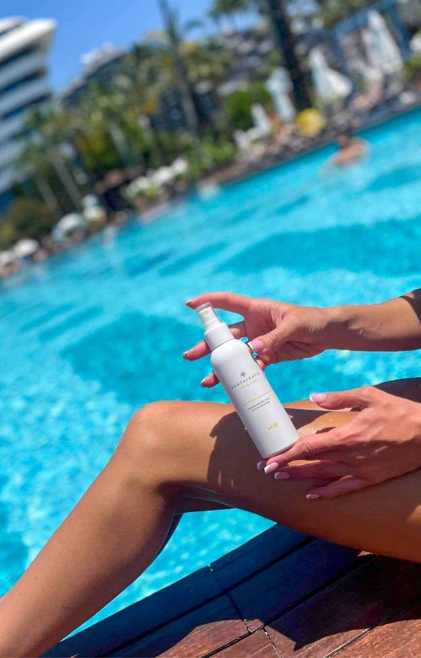 Maitinamoji įdegį skatinanti priemonė SPF10 3in1