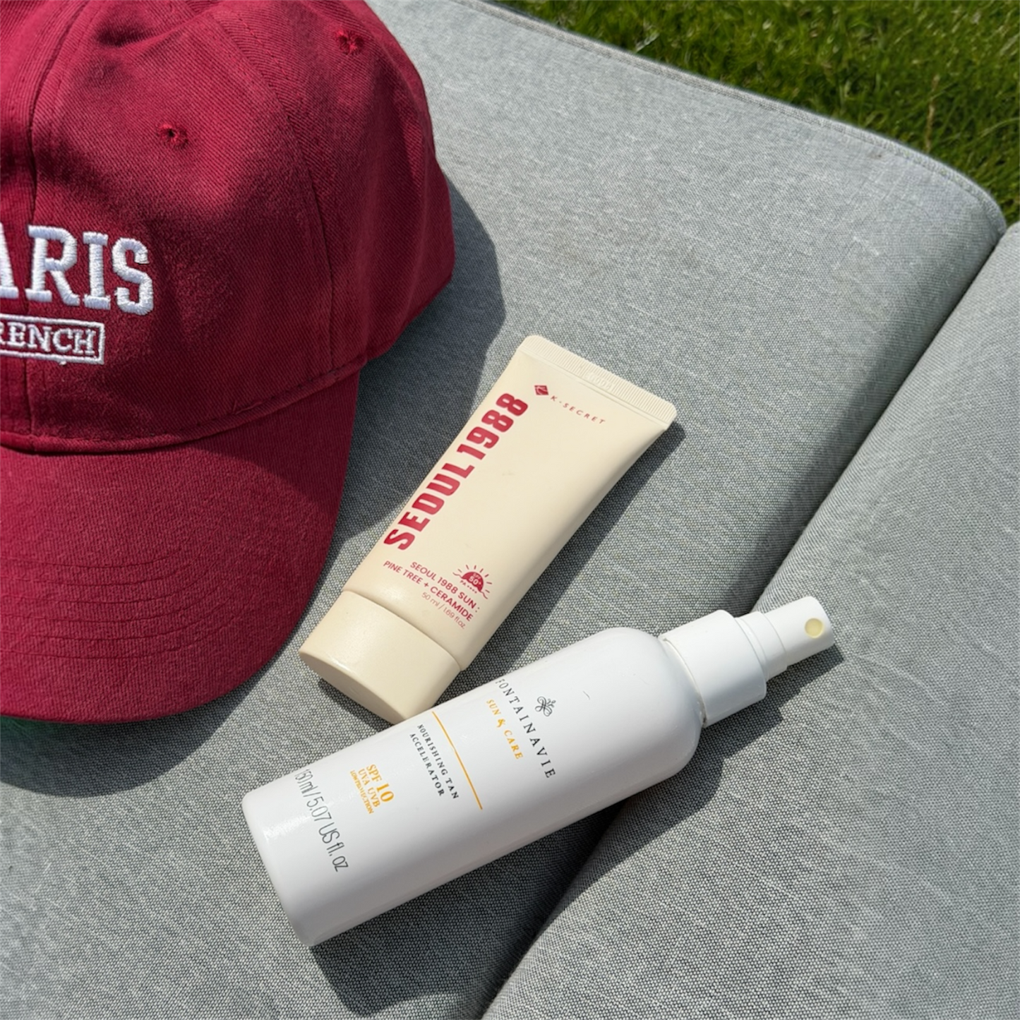 Vasaros rinkinys: įdegį skatinantis su SPF10 + neriebus apsauginis veido kremas nuo saulės su SPF50