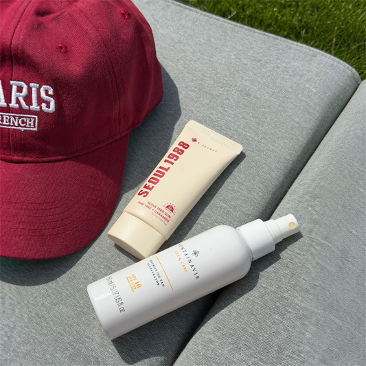 Vasaros rinkinys: įdegį skatinantis su SPF10 + neriebus apsauginis veido kremas nuo saulės su SPF50