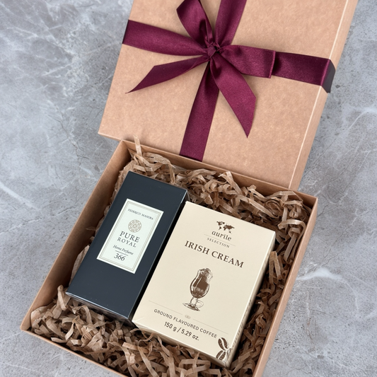 Dovanų rinkinys: Purškiamas patalpų kvapas + kava (Irish Cream)