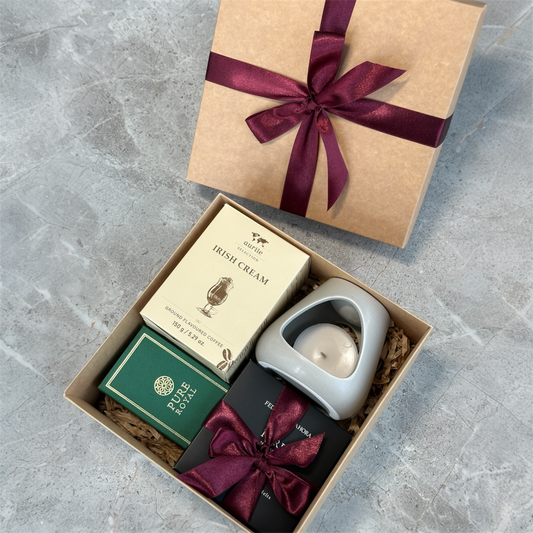 Dovanų rinkinys: Kvapnusis vaškas 472, žvakidė, kava, degtukai