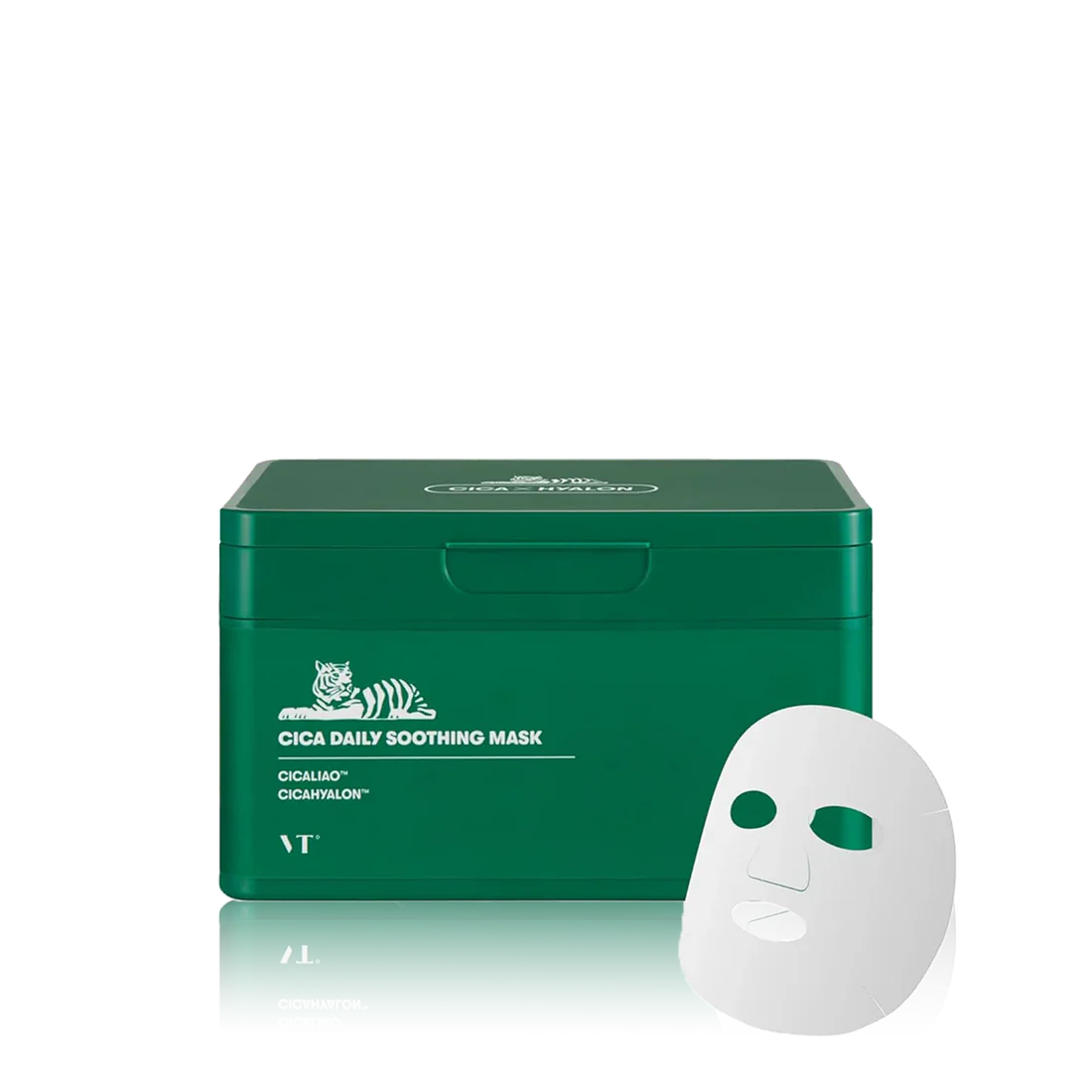 VT Cosmetics Cica Daily Soothing Mask raminamųjų lakštinių veido kaukių rinkinys, 30 vnt.
