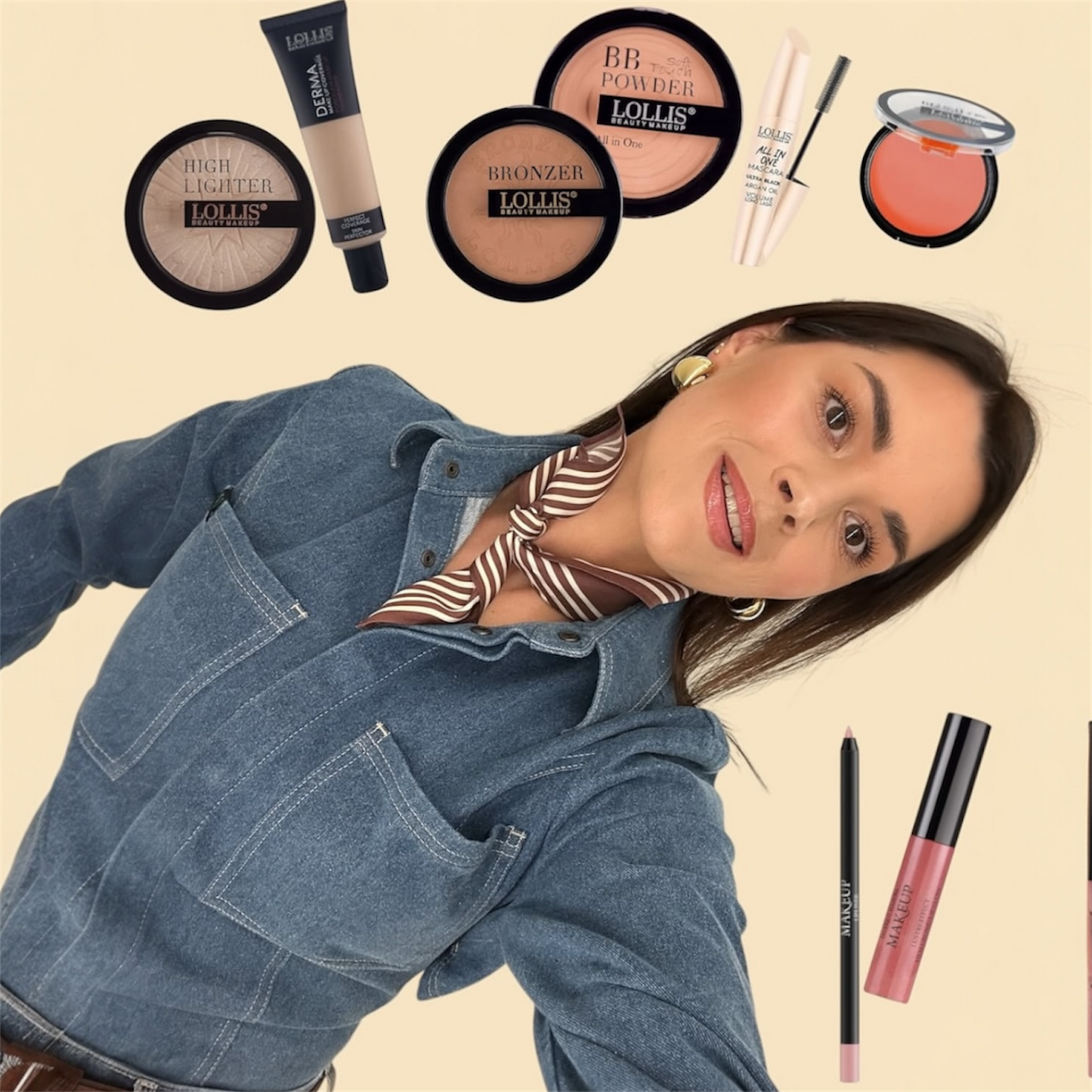 LOLLIS DERMA šilkinis maskuojantis makiažo pagrindas 002 atspalvis