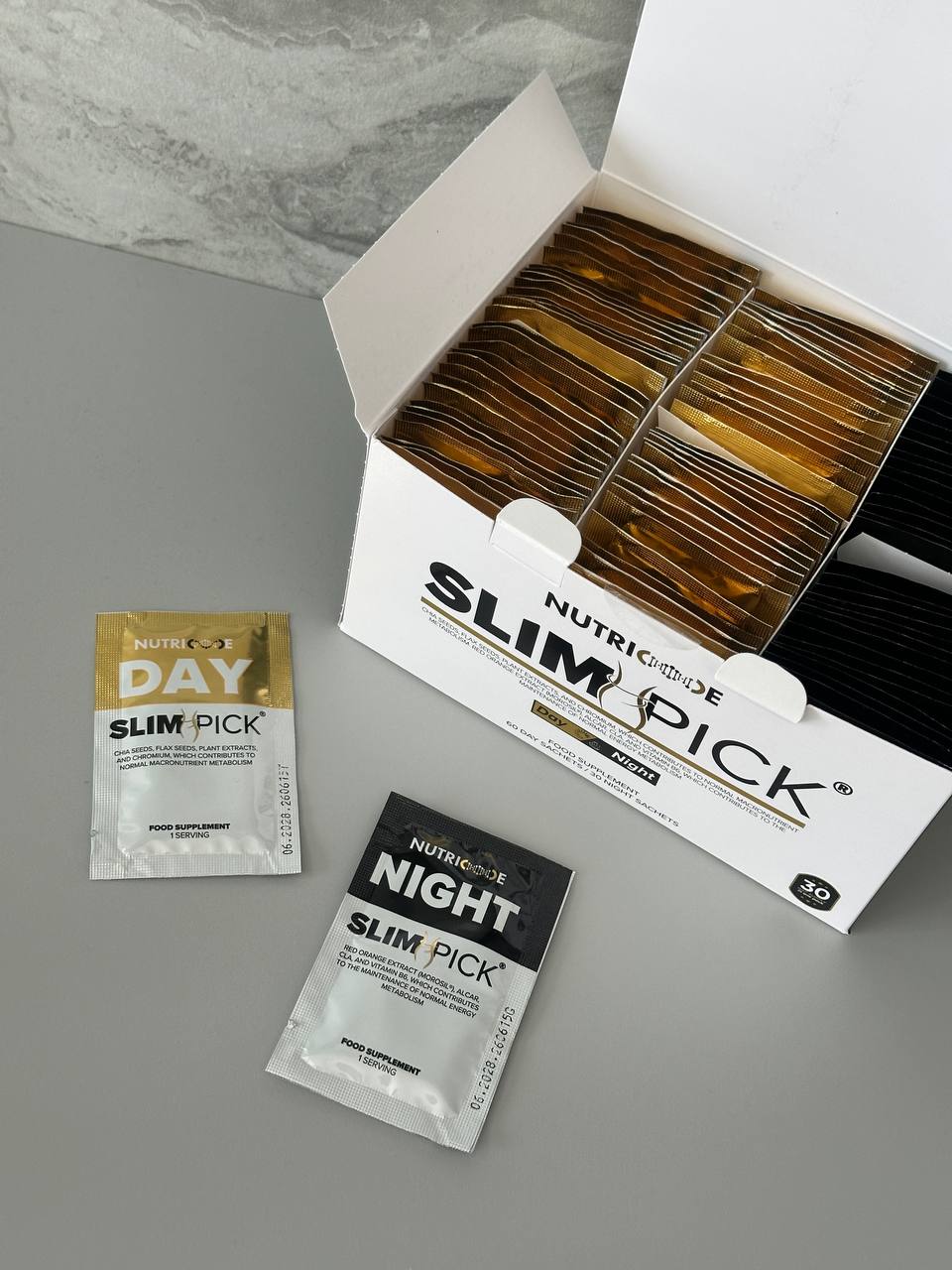 Slimpick 405 g NUTRICODE dienos ir nakties pagalba kūno svorio kontrolei