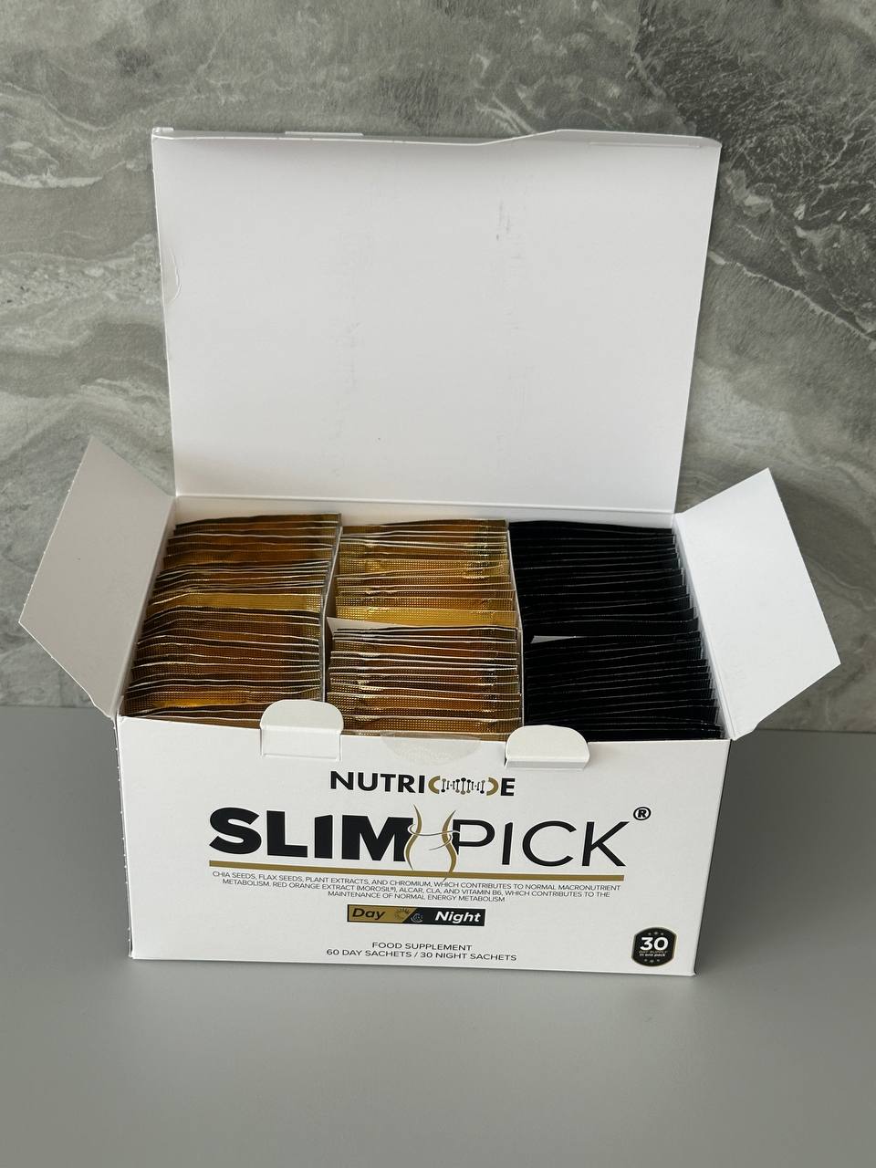 Slimpick 405 g NUTRICODE dienos ir nakties pagalba kūno svorio kontrolei