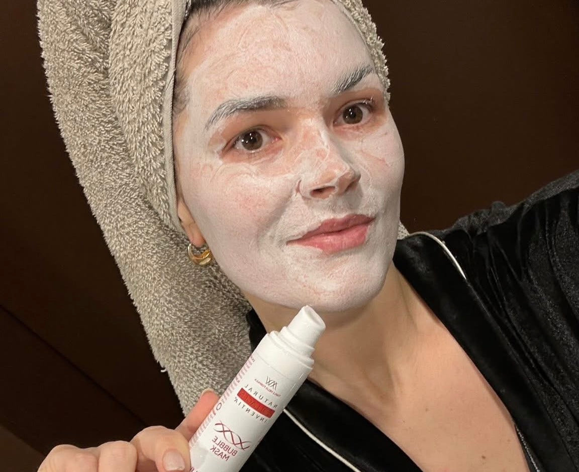 INVENTIA Kolageno burbuliuojanti veido kaukė su deguonimi