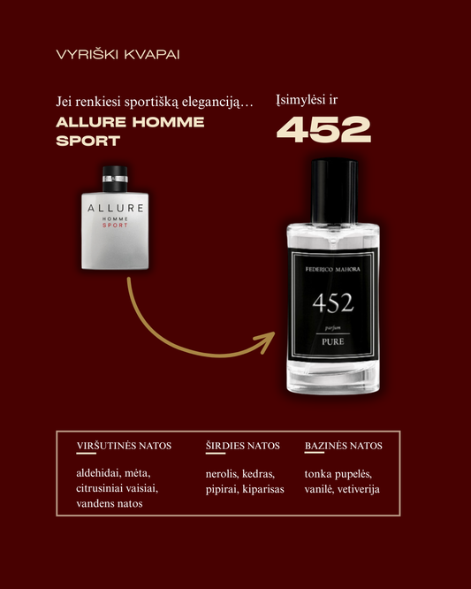PURE 452 kvepalai vyrams 50ml