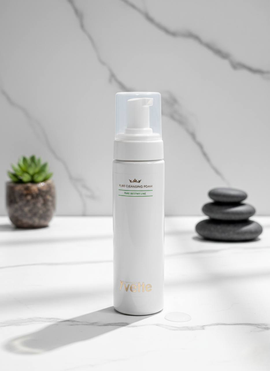 YVETTE Pure švelnios putos veidui ir makiažui plauti