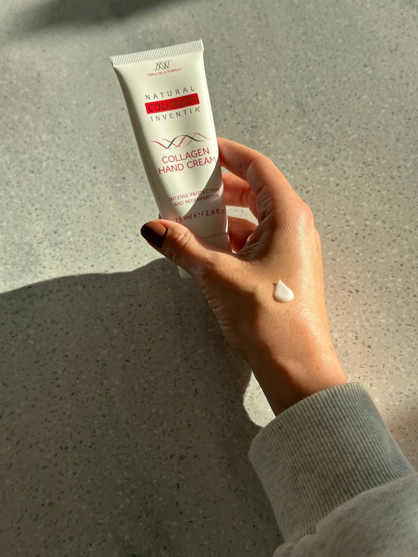 Inventia kolageno intensyviai drėkinantis rankų ir nagų kremas 75 ml