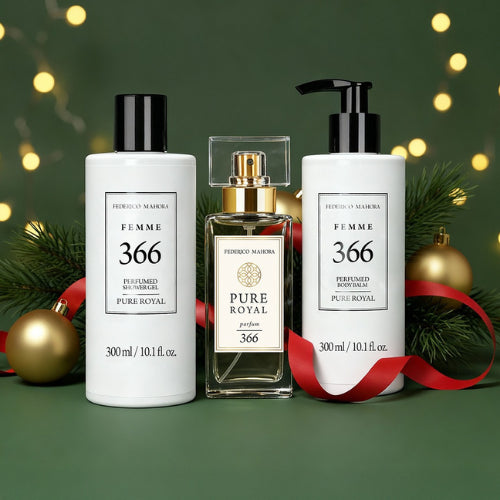 Dovanų rinkinys: PURE Royal kvepalai + parfumuotas prausimosi gelis + kūno balzamas