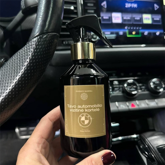 Personalizuoti patalpų ir automobilio kvepalai pagal individualų užsakymą