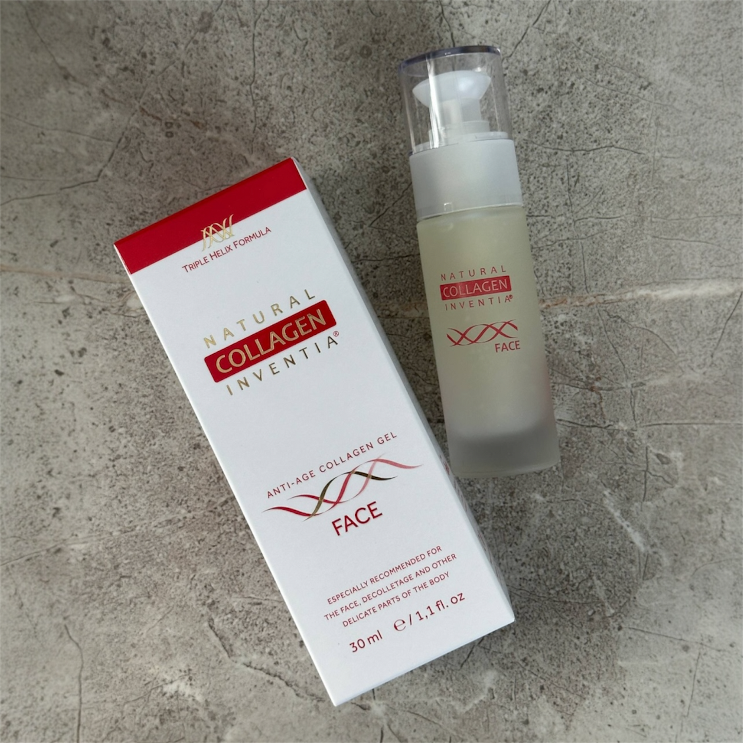 INVENTIA® Natūralus kolageno serumas veidui