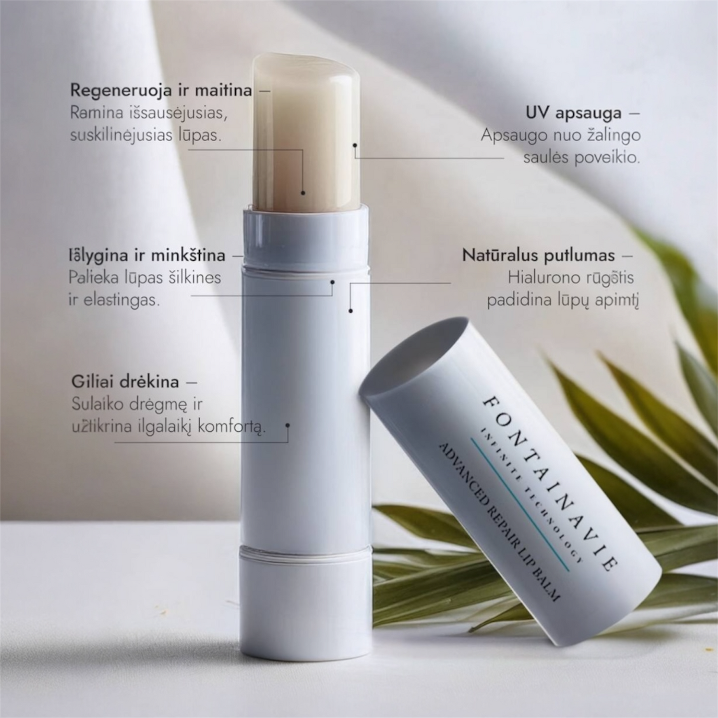 FONTAINAVIE Intensyviai regeneruojantis lūpų balzamas SPF 15