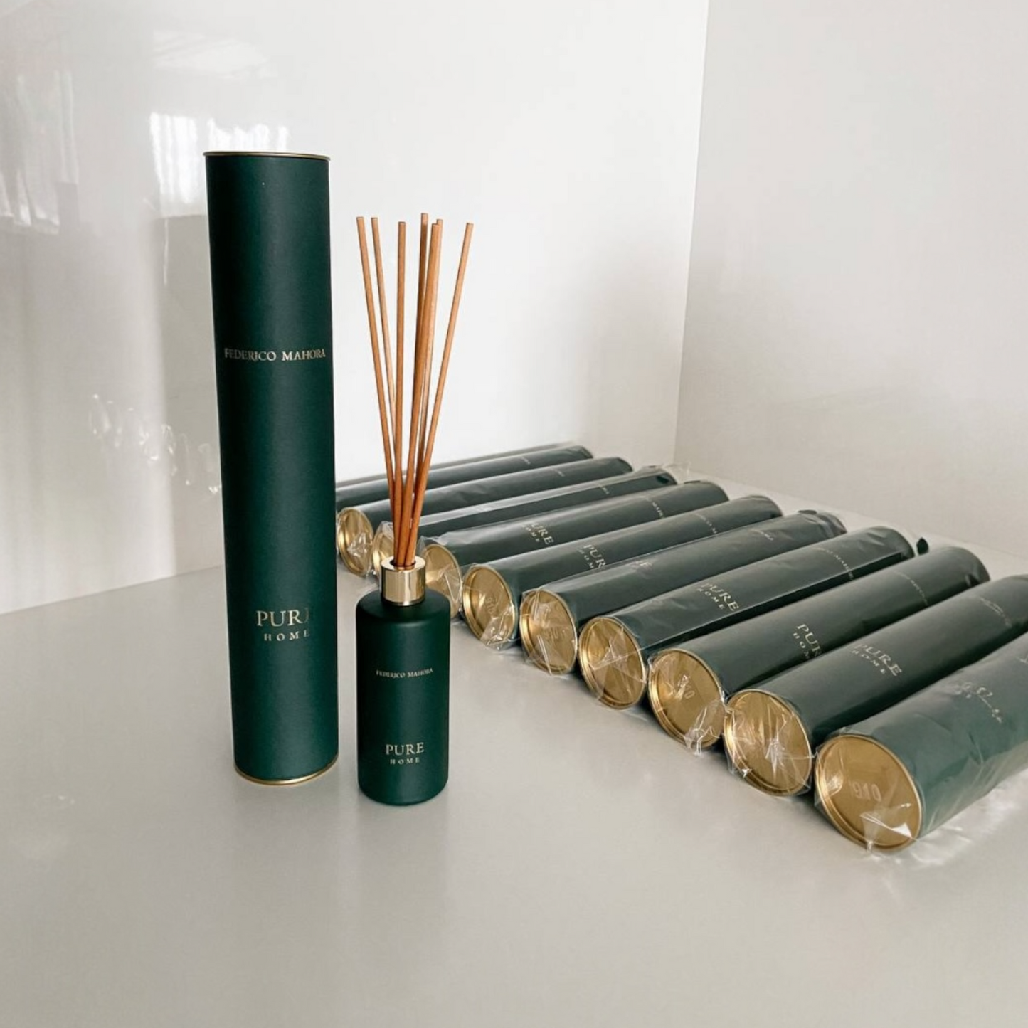 Aliejinis namų kvapas 900 su lazdelėmis HOME RITUAL žalias 100 ml