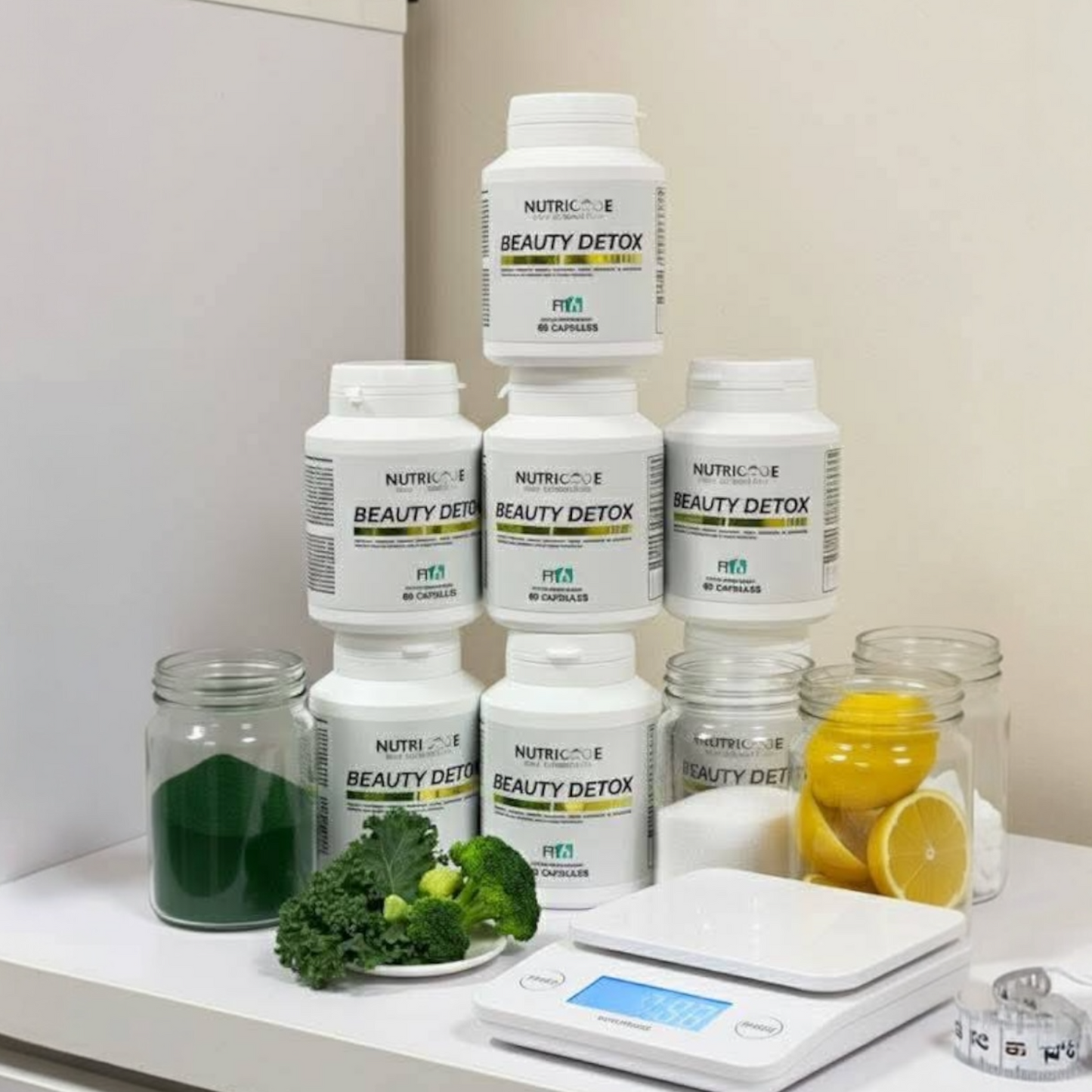 NUTRICODE Beauty Detox spirulina & kolagenas – oda, energija, detoksikacija