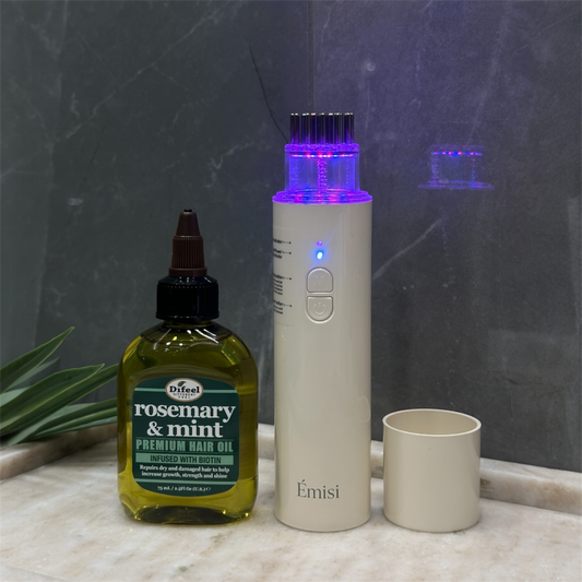 "Émisi" galvos odos masažuoklis su priemonių aplikatoriumi + aliejus Dovana 🎁