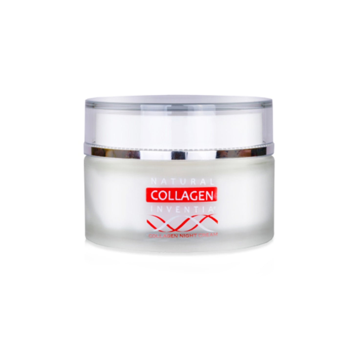INVENTIA Naktinis natūralaus jūrinio kolageno veido kremas 50ml